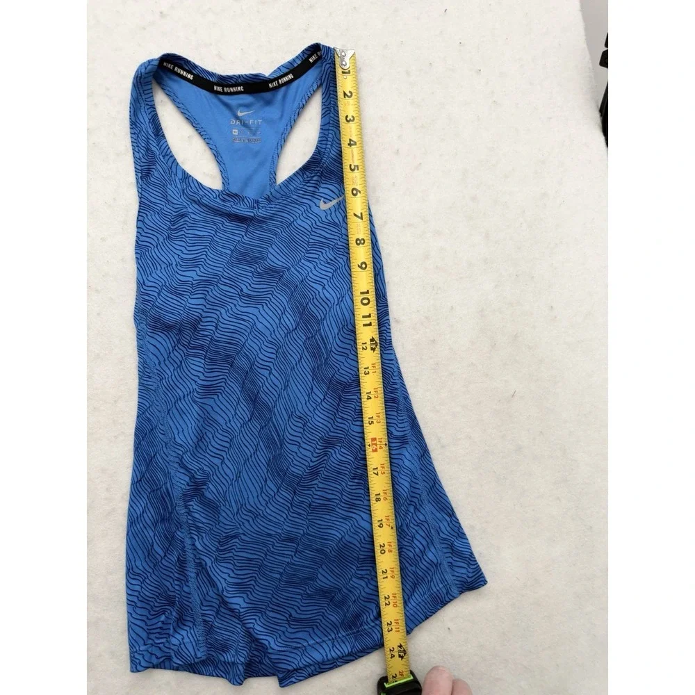 Nike Dri-Fit Racerback Tank Top Women's XS‎ Blue Athletic Training Gym Running